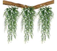 Genérico Faux Ivy Garland - 30 Inches Realistic Artificial Vines with Flowers for Home and Party Decor, UV Resistant Rattan Accent for Indoor Kitchen, Balcony, Patio, Office, or Garden Display,