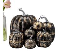 Genérico Faux Pumpkins - Autumn Decoration Pumpkin | Farmhouse Vegetable Harvest Display | Artificial Realistic Artificial Pumpkin Set For Fall Table Centerpiece, Porch, Kitchen & Thanksgiving Décor