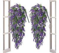 Genérico Faux Vine Flowers | 2-Pieces Hangable Trailing Vines,Artificial Cascading Flowers,for Home Garden Patio Yard Balcony Fence Farmhouse Wedding Holiday