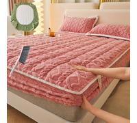 Genérico FaziGadgets Elastic Bed Sheets, SáBanas Ajustables EláSticas, SáBana Ajustable Extra Profunda 2025, SáBana Suave Y Transpirable, Colcha De Invierno SúPer Suave Y CáLida (Rosa, Super King)