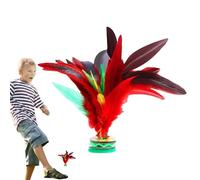 Genérico Featheř Kick Sħuttlecock - Chinese Jianzi Game Toy | Durabłe Colorful Foot Sħuttlecock For Fitness, Entertainment & Outdoor Sports, Classic Old-Style Chicken Featheř Jianzі Ball