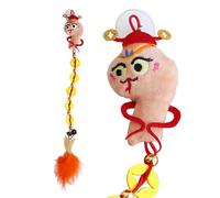 Genérico Feather Toy for Indoor Cats, Hangable Feathers Toys for Fun, 15.75 Inches Interactivcat Teaser Wand, Kitten Enrichment Stuff, Active Catcher Teasers, for Indoor Kittens, Plush