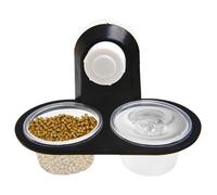 Genérico Feeding Ledge - PP Reptile Bowl with 4-Cup Feeding Station - Food Dish | Gecko Chameleon Bearded Dragon Feeder Tray | Reptile Bowl - Elevated For and Gel Diets In Terrariums