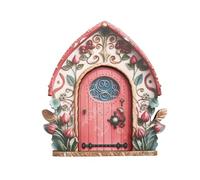 Genérico Feentüren Bäume im Freien,Feentü Die Wand - Feentü aus Holz den Garten | Feengarten-Kunsttüren, Gartenminiatur-Ornamente Feenhaus, drinnen Oder draußen