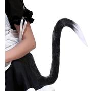 Genérico Feline Appendage - Shaggy Velour Costume Prop for Characterizing | Oversized Soft Fiber plus Adjustable Buckle Strap & Malleable Core Frame for Halloween, Masquerade, Gala and Theater