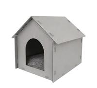 Genérico Feline Shelter - Rainproof Shielded Cabin with Cushion for Backyard | Stray Pet Den with Insulated Walls & Foldable Portable Frame for Patio, Garden, Porch and Outside Terrace Environments