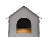 Genérico Feline Shelter - Rainproof Shielded Cabin with Cushion for Backyard | Stray Pet Den with Insulated Walls & Foldable Portable Frame for Patio, Garden, Porch and Outside Terrace Environments