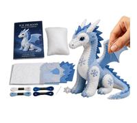 Genérico Felt Animal Sewing Kit | DIY 3D Mythical Creatures Toys | Arctic Winter Theme Animal Craft Kit | for Adult Youth Beginner Birthday Bookshelf Desktop Dorm Car Interior