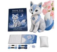 Genérico Felt Animal Sewing Kit - DIY 3D Mythical Creatures Toys, Arctic Winter Theme Craft Set with Pre-Cut Shapes, Educational Sewing Project, Fun Creative Surprise for Adult Youth Beginner