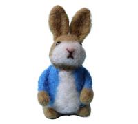Genérico Felt Bunny - Handmade Crochet Animals | Rabbit Doll Figures Ornaments | Cute Felted Rabbit Wearing Colorful Jacket Coats Easter Basket Stuffer Animal Crafts For Home Indoor Decorations