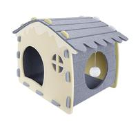 Genérico Felt Cat Cave - Washable Cat Tent Bed, Soft Warm Pet House with Cushion, Foldable Detachable, Portable Enclosed Sleeping Nest for Indoor, Outdoor, Winter, Car, Camping