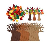 Genérico Felt Craft Kit - 96 Pieces Thanksgiving Decorations | Felt Tree Crafts and Party Supplies for Kids Adults Family Home Classroom Office Door Wall Art Autumn Projects