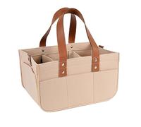 Genérico Felt Diaper Bag - Felt Fabric 38x23x18cm 14.96x9.06x7.09in Large Capacity Organizer Tote | Car Nursery Storage Basket Diaper Changing Bag For Essentials Toys Bottles Wipes