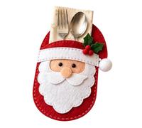 Genérico Felt Flatware Storage Pouch Christmas Silverware Holder Holiday | Tableware Craft Kit Holiday Silverware Pouch For Home Kitchen Indoor Apartment Dining