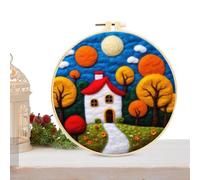 Generico Felt Needle Kit, Cartoon Wool Needle Felting, Beginner Felting Supplies, Christmas Handmade Kit, Needle Felt Set, Felting Supplies for Beginners, Felt Craft Kit, Wool Felting Tools