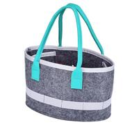 Generico Felt Tote Bag For Women | Felt Tote Bag | Felt Grocery Carrying Oval Case | Portable Audio Player Organizer | Foldable Kids Travel Toy Container With Handles | Cosmetic Container For Arts