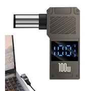 Genérico Female Type-C to DC Male Jack Converter, to DC Charging Connector, Digital Display Feature, Compact Laptop Charger Supply for Home, Office, Traveling