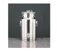 Genérico Fermentador de Gran Capacidad de 20 l, Barril de Acero Inoxidable con Tapa y Grifo sellados, Recipiente para líquidos de Cocina con asa de Transporte, Ideal para elaboración de Cerveza y Fer
