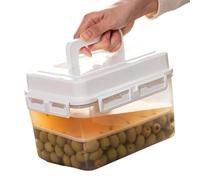 Genérico Fermentation Jar - Press Type Sealed Pickle Jar With Press Plate | Leak Resistant Box | Transparent Food Container, Airtight Ferment Tank For Vegetables And Brine Preservation