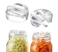 Genérico Fermentation Weights - Clear Heavy Glass Fermenting Weights 4pcs