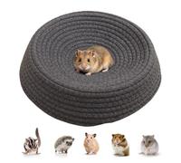 Genérico Ferret Bed, Woven Nest, Circular Bed, Small Pet Sleeping, Hamster Gerbil Hedgehog Nest Beds, Chinchilla Bunny Guinea Pig Sleeping Mat, Pet Comfort Sleep Basket Cage Bedding, for Home