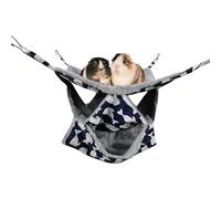 Genérico Ferret Hammock - Hanging Bed for Small Pets Cages | Soft Plush Fabric with Adjustable Straps, Sleeping Nest for Ferrets, Guinea Pigs, Chinchillas, and Other Small Animals 13.78x13.78 in