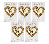 Genérico Festive Bee Note Cards, Handmade Keepsake Greeting Cards, 12x8cm Bee Pattern Stationery with Decorative Design, Premium Paper Craft, Holiday with Artistic Style, Gift Set for Women