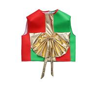 Genérico Festive Cosplay Apparel - Holiday Costume Top | Sleeveless Outfit with Soft Stitching, Vibrant Colors & Easy Fit Design for Seasonal Celebrations, Role Play and Family Photos