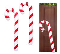 Genérico Festive Holiday Inflatable - Candy Cane Set for Christmas Decor | Giant PVC with brillo Finish, Two Piece Ornaments, Outdoor Indoor Display for Yards Porches Gardens Party Terraces