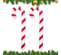 Genérico Festive Holiday Inflatable - Giant Candy Cane for Christmas | PVC with Bright Finish, Large Yard Decoration for Gardens, Porches, Lawns, Indoor Parties, Outdoor Balconies, Seasonal Displays