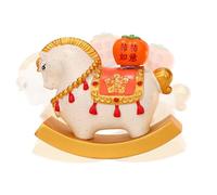 Genérico Festive Horse Statue - Chinese New Year Desktop Figurine | Decorative Detailing with Vibrant Paint Finish for Cars Home School Offices Cafes Bookstores Living Room Bedside Display