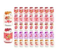 Genérico Festive Jar Tokens, School Exchange Notes, Sweet Messages with Container Shape, Romance Prints for Group Gifting, Holiday Stationery, Fifty Piece Bundle for Sharing Boys Girls