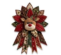Genérico Festive Quilted Christmas Door Hanging DIY Sewing Kit，Bull's head