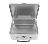 Genérico Fiambrera de Hojalata Pequeña con Cerradura, Caja Metálica para Almuerzo 205x150x75mm, Recipiente Retro para Sándwiches y Frutas, Fiambrera Portátil para Actividades al Aire Libre