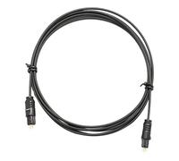 Genérico Fiber Optic Cable - 1.5m Optical Cord | Fiber Optic Audio Cable For Home Theater | Sound Bar, TV OD2.2 Black Digital Wire For Soundbar, Television, Speaker, Receiver Connection