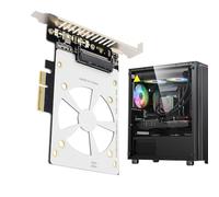Generico Ficha Almacenamiento Expansion - Metálico U.2 Adaptador | Plug Play Transferencia de Datos, Conexión Estable, Para PC Data Center IT Aficionados Tecnología