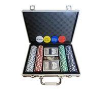 Genérico Fichas de Póker | Set Portátil de 200 Piezas con Estuche de Transporte - Fichas de Póker de Ritmo Lento para Juegos de Mesa,para Principiantes hogar Viaje Noche reunión