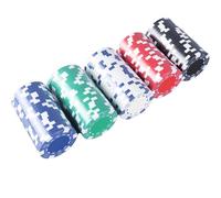 Generico Fichas de póquer - Juego de cartas Gram | Mahjong Poker Fichas in - 100/200 piezas monedas de juego sin valor, fichas contador de puntos, juegos de mesa para Gìochi Casual pèr Texas Hol