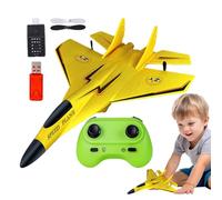 Genérico Fighter Model Toy, 2.4ghz RC Foam Aircraft with Light, 11.22x8.27x2.95 Inches Pull Back Airplane Model Toys, Remote Control Plane for Beginners, Kids, Indoor, Outdoor Flying Play