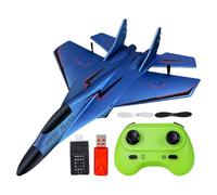 Genérico Fighter Model Toy, 2.4ghz RC Foam Aircraft with Light, 11.22x8.27x2.95 Inches Pull Back Airplane Model Toys, Remote Control Plane for Beginners, Kids, Indoor, Outdoor Flying Play