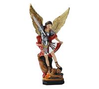 Genérico Figura Arcángel Miguel Coloreada 12 * 6 * 22 Cm Estatua De,Resina, Aquellos Que Aman La Religión Y La Inspiración,Culto Religioso Y Celebraciones.