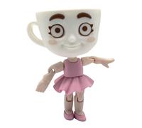Genérico Figura Ballerina Capuccina - Bailarina Capuchina y Capuchino Asessino articulado Brainrot Italian Meme - Bailarina Taza de Capuchino - Pareja de Capuccino Assassino