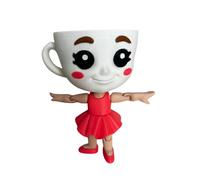 Genérico Figura Ballerina Capuchina - Diseño Brainrot 3D Articulado | Coleccionable Original | Decoración Friki 13×9×6 cm -Meme Viral Brainrot Italiano Capuchino Asesino -Tung Tung Tung Sahur