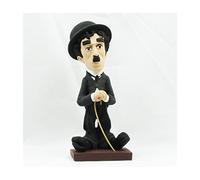 Genérico Figura Chaplin Figura Artesanal de Resina 20 cm