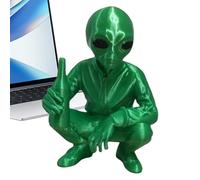Genérico Figura De Alien | Figurillas De Alien Estatuilla Pequeña Decorativa para Exterior | Escultura Divertida para Decoración del Hogar Jardín Exterior Decoración De Halloween