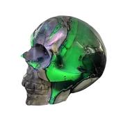 Genérico Figura de Calavera de Cristal Tallada a Mano, ágata de volcán Natural, Calavera Humana, Tallada a Mano, for decoración única del hogar y la Oficina(5cm)