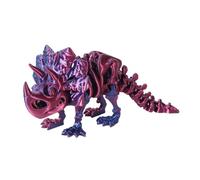 Genérico Figura De Dinosaurio Impresa En 3D - Juguete Antiestrés Articulado Flexible | De Escritorio De Dinosaurio para Decoración De Estantes Y Encimeras, Esqueleto De De Goma ABS Resistente