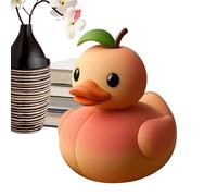 Genérico Figura De Fruta De Pato - Estatua De Pato para Escritorio | Decoraciones De Escritorio De La Estatua Decorativa De Resina Decorativa con Temas De Frutas Creativas para Oficinas (Melocotón)