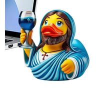 Genérico Figura de Jesús Duck - 145 Gramos, Patos de Resina | Patos de Halloween de Resina Christian Duck - Ornamento Coleccionable para niños Adultos Bautismo Bautismo Domingo Paseo de la es