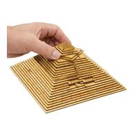 Genérico Figura de Las pirámides egipcias - Madera 7.48 * 7.48 * 3.93in | Juguetes de la pirámide del Antiguo Egipto, Juguete Educativo de Ciencia Stem 3D de Madera Regalos de arqueología | Niños y